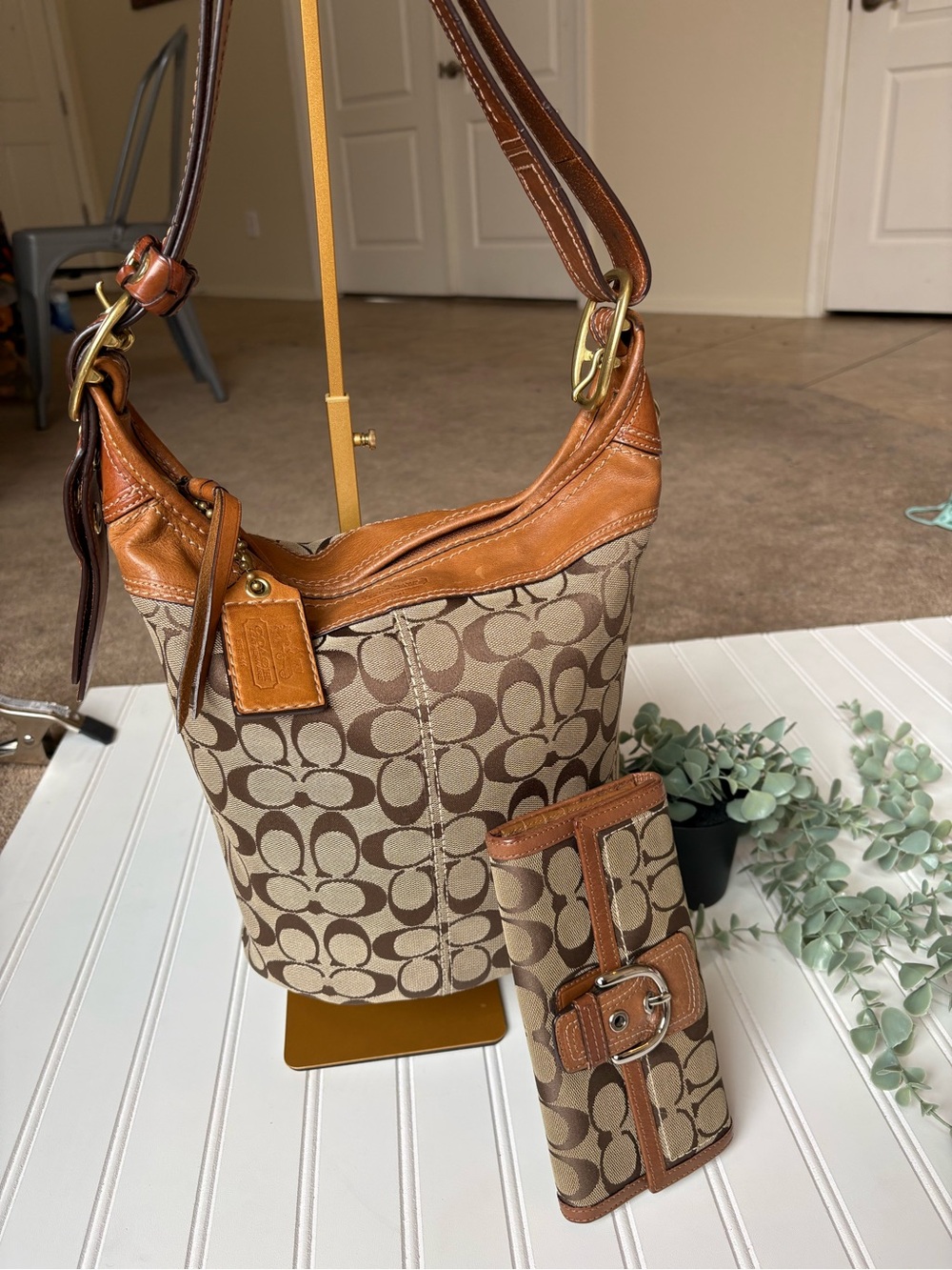 Coach bleeker and wallet bundle
